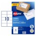 AVERY L7173                         10xLABELS PER SHEET 99 X 57mm 